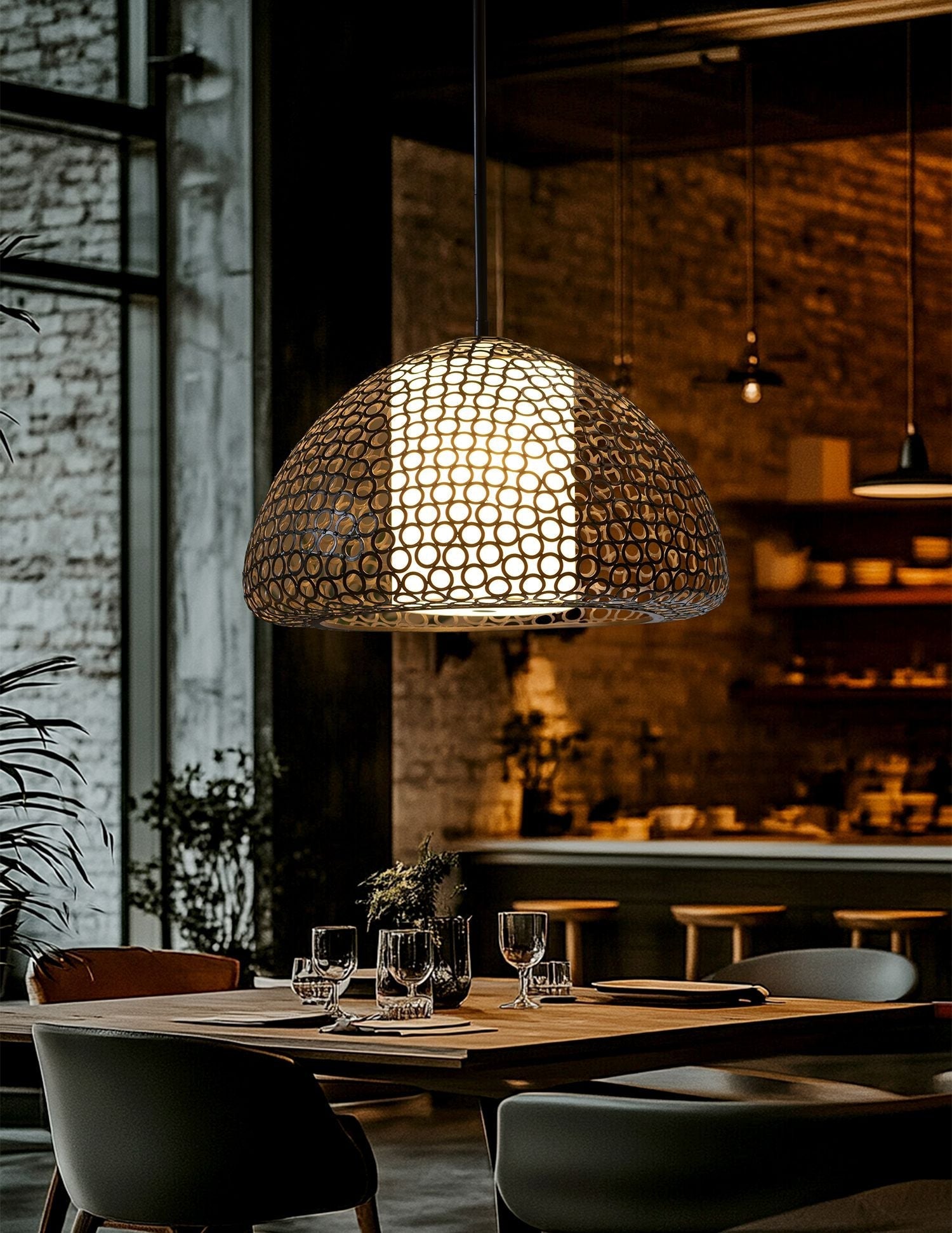 Dilston 3-Light Cream Linen Chandelier