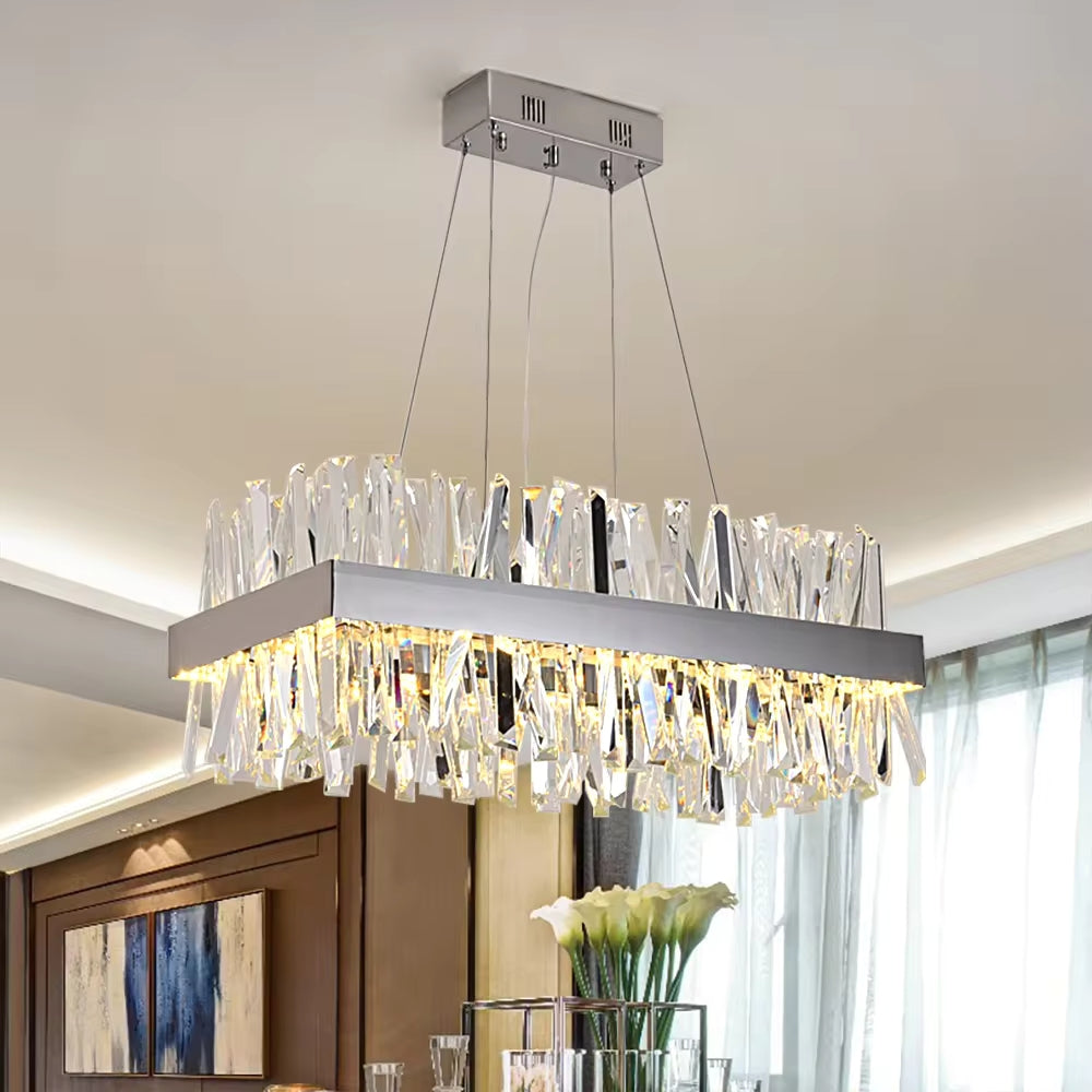 Calvi Crystal Dining Room Light Fixture Chandelier