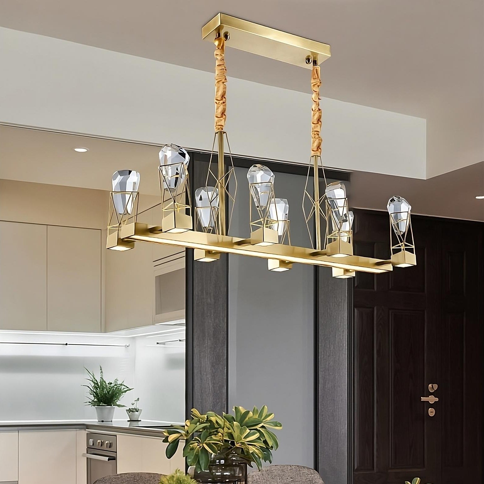 Villa 8-Light Dining Room Light Fixture Chandelier