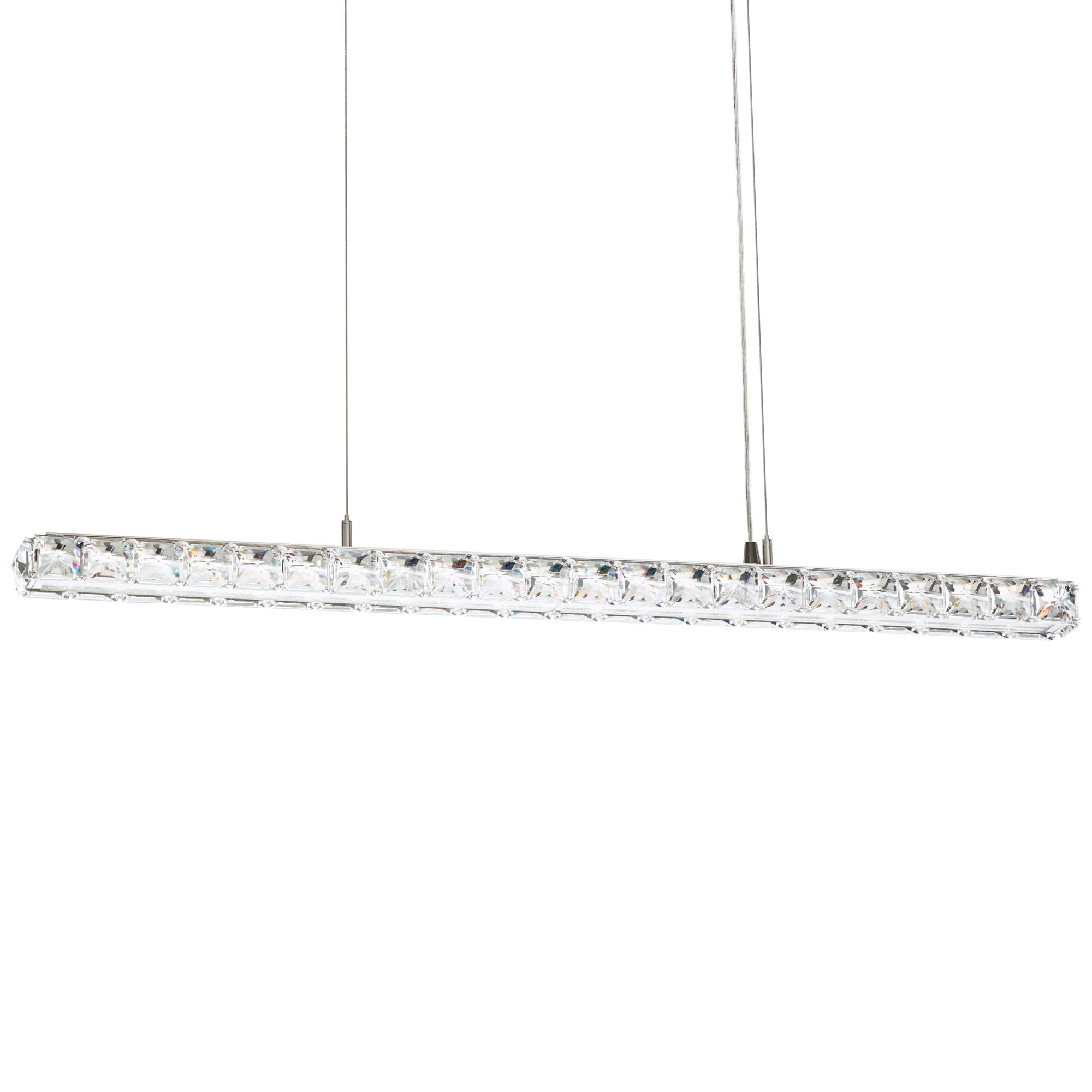 Dionia 38" Wide Stainless Steel LED Linear Pendant