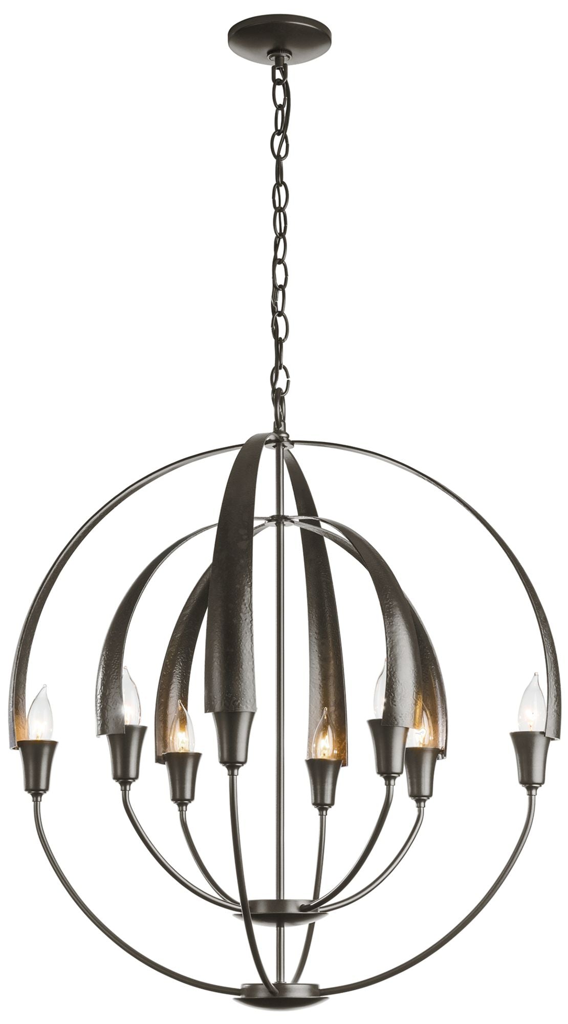 Double Cirque Chandelier Bronze