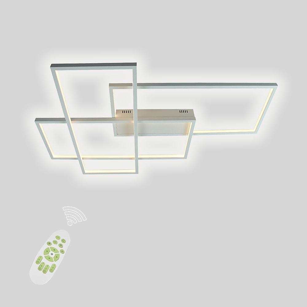 Rectangular Hybrid Flush Mount Ceiling Light with 1 LED