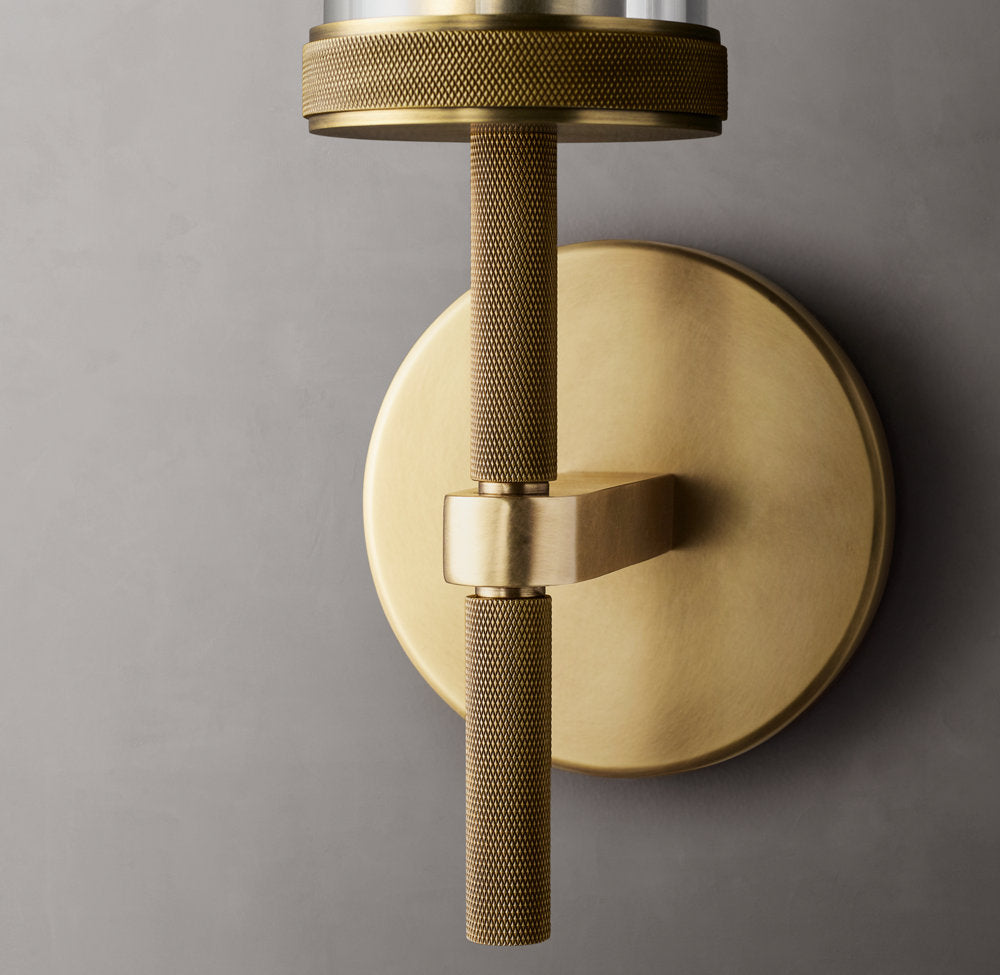 Lambeth Knurled Grand Wall Light, Bathroom Wall Sconce, detail 4