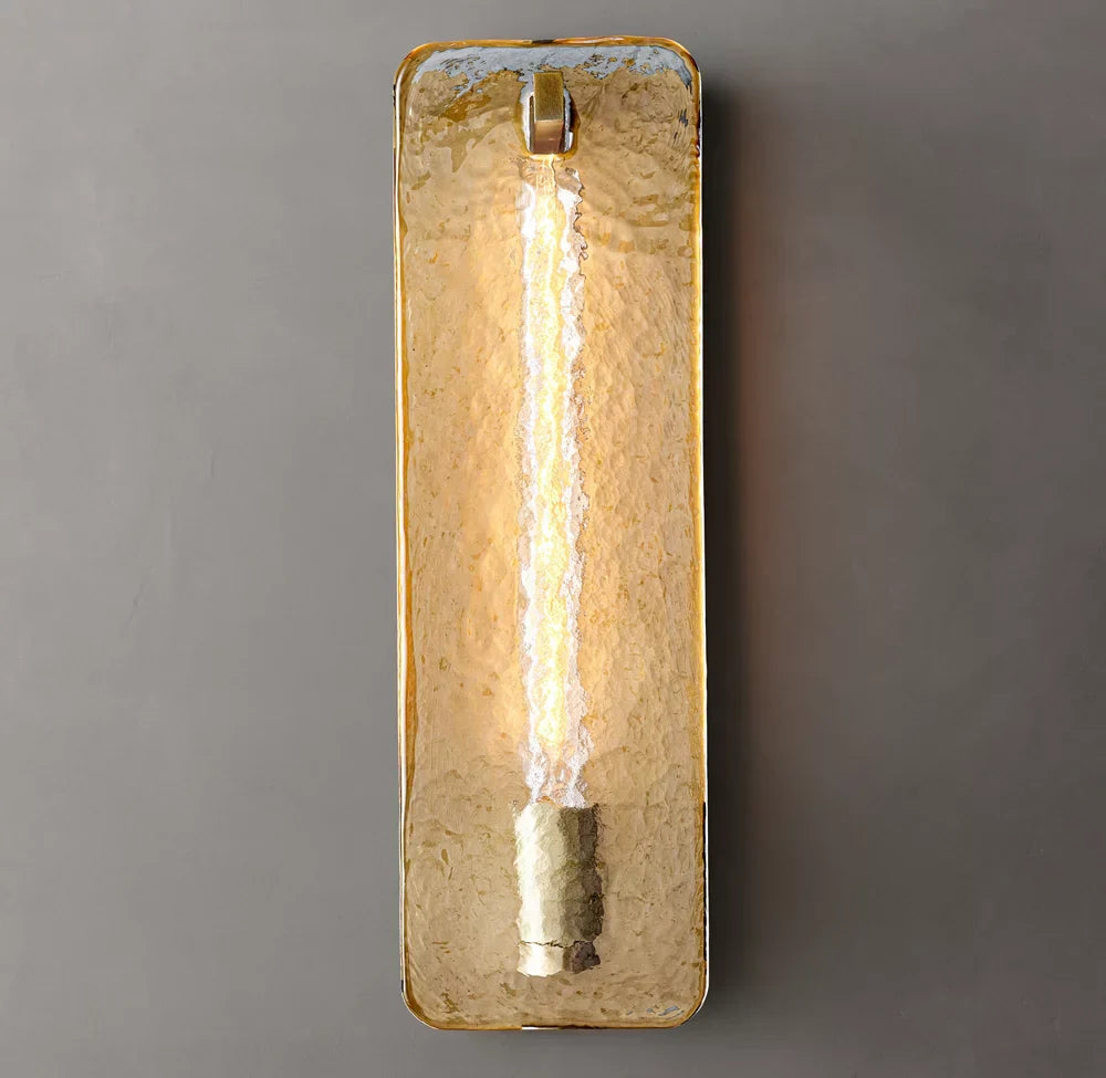 Calamette Glass Wall Light, Bathroom Wall Sconce, detail 5