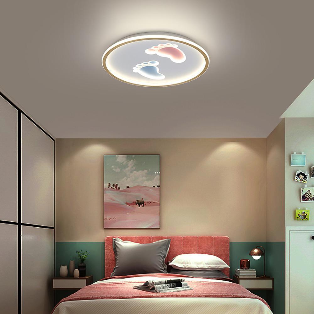 Feet Image Novelty Nordic Metal LED Flush Pendant Light