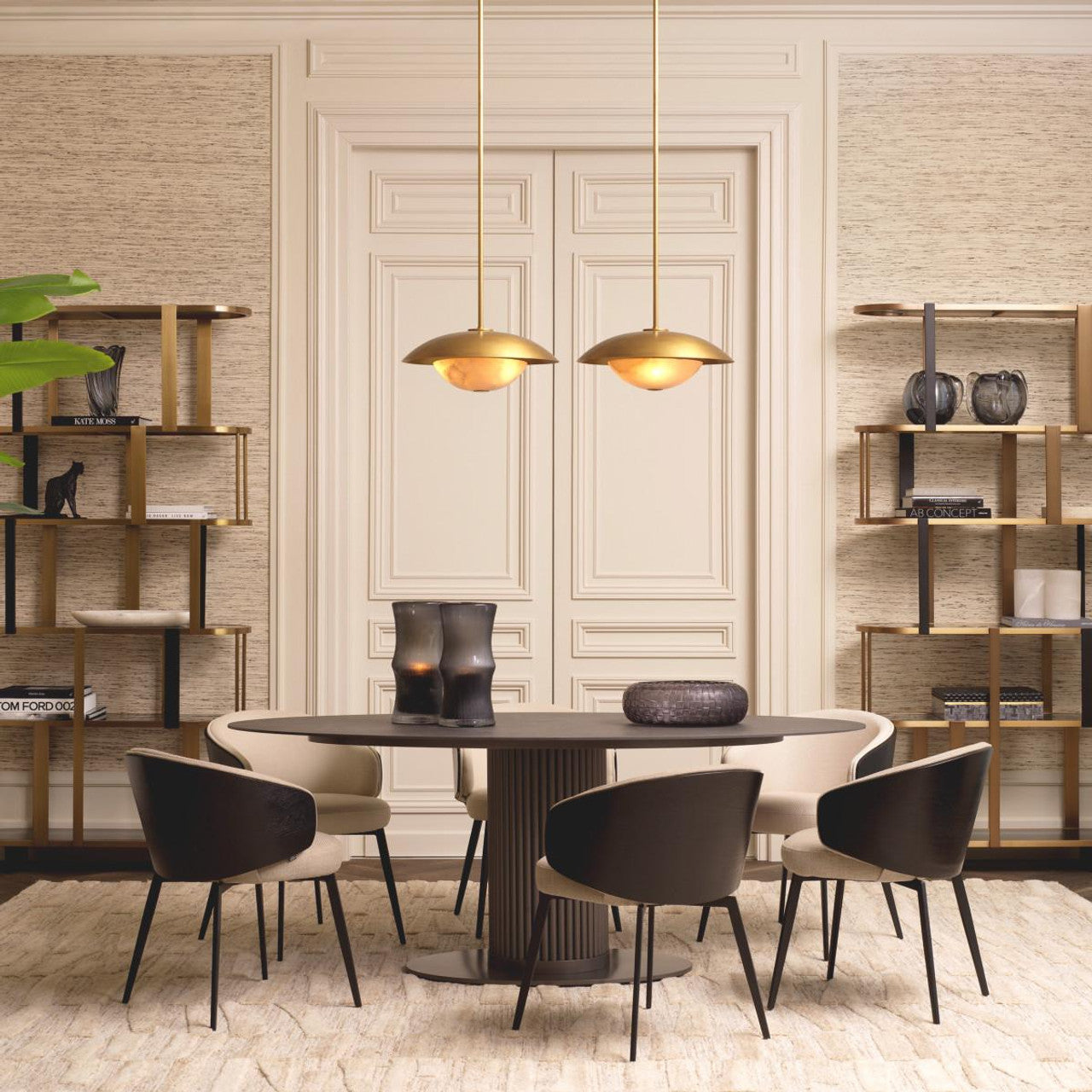 Celesse Pendant, 6-Light, Standard Height, Soft Gold