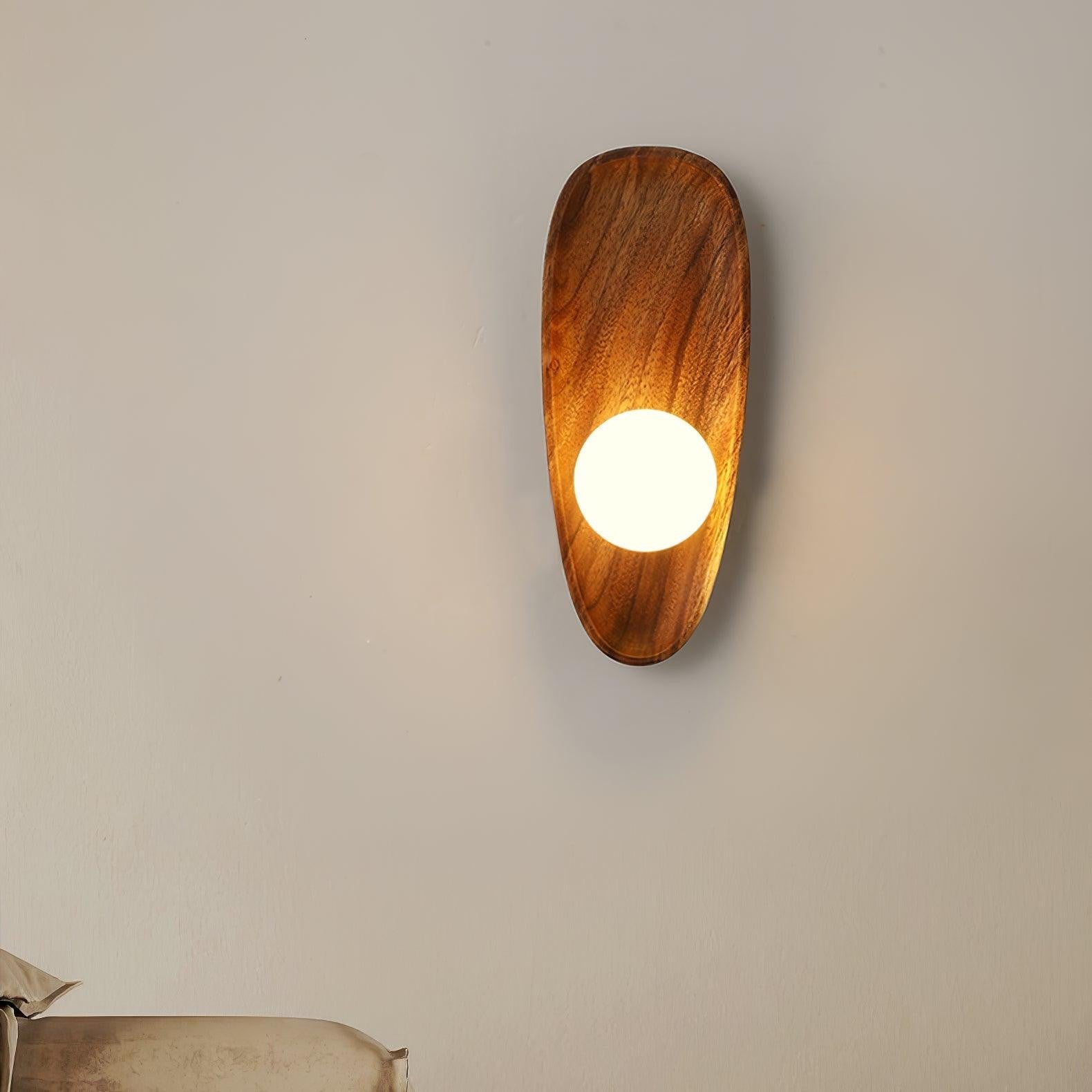 Eivor Wooden Globe Wall Light