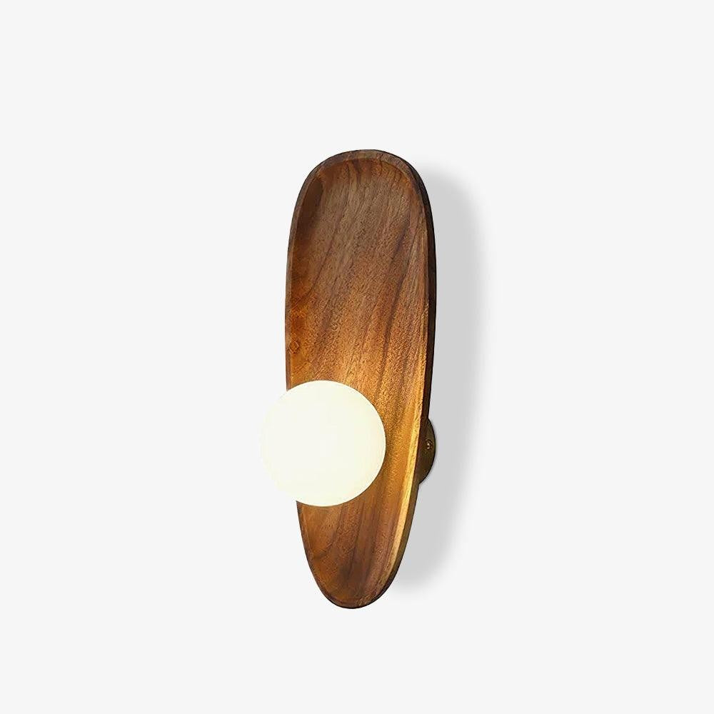 Eivor Wooden Globe Wall Light