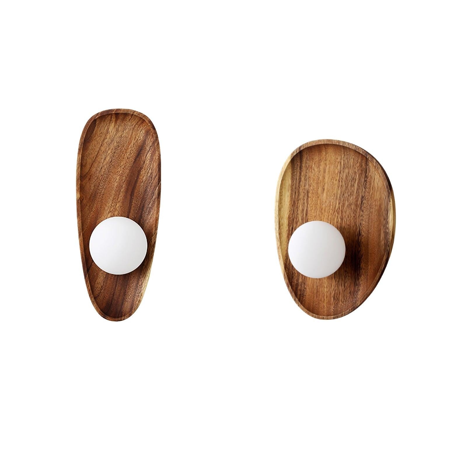 Eivor Wooden Globe Wall Light
