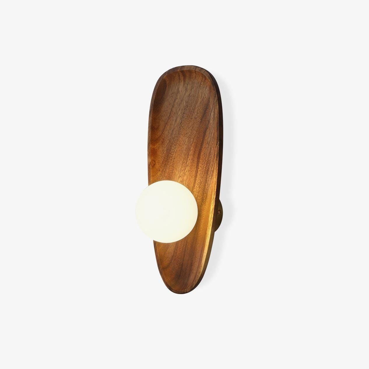 Eivor Wooden Globe Wall Light