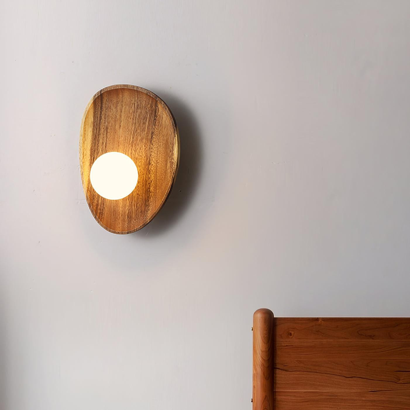 Eivor Wooden Globe Wall Light