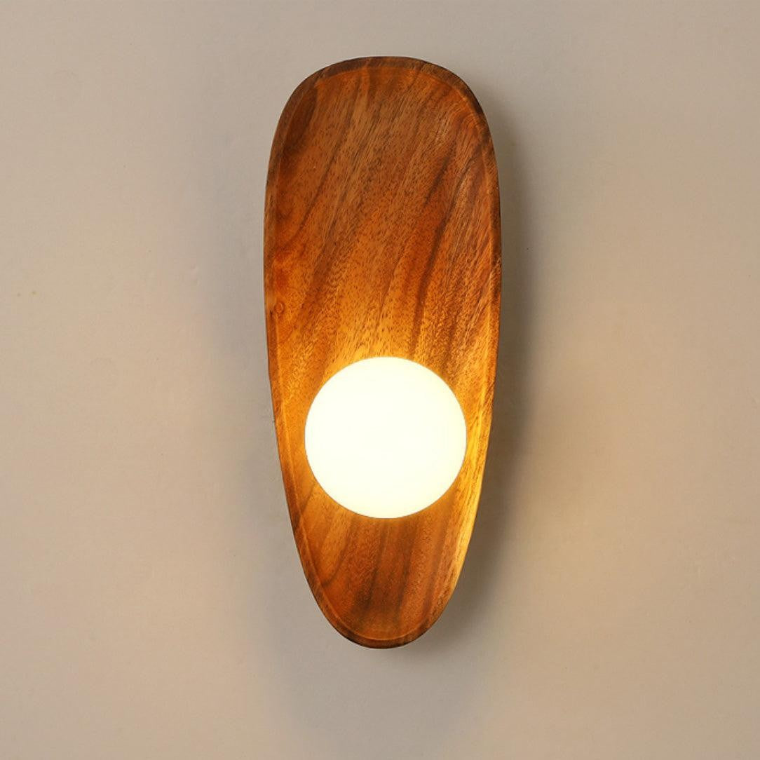 Eivor Wooden Globe Wall Light