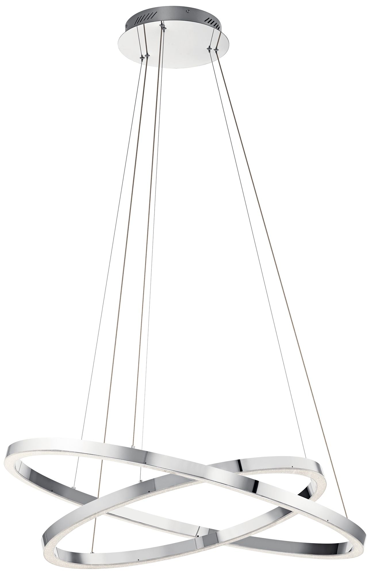 Elan Opus Chrome Oversized LED Chandelier