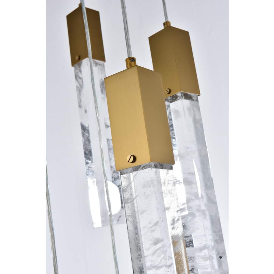 Aurora 42" Wide Crystal Linear Pendant