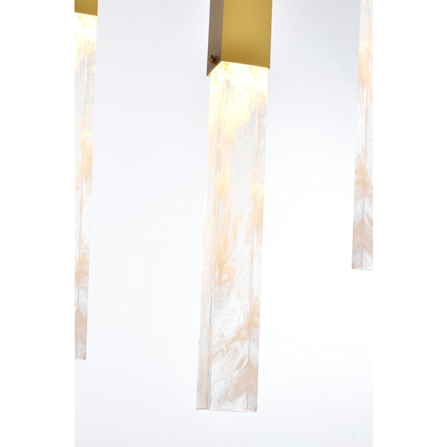 Aurora 42" Wide Crystal Linear Pendant