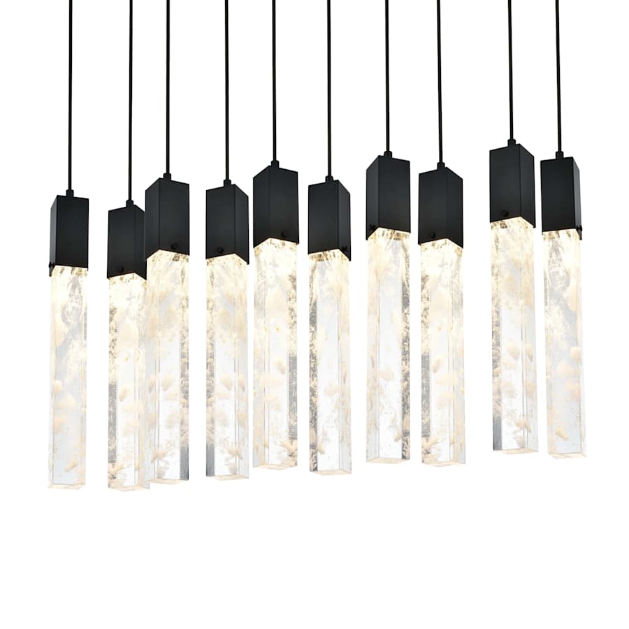 Aurora 42" Wide Crystal Linear Pendant