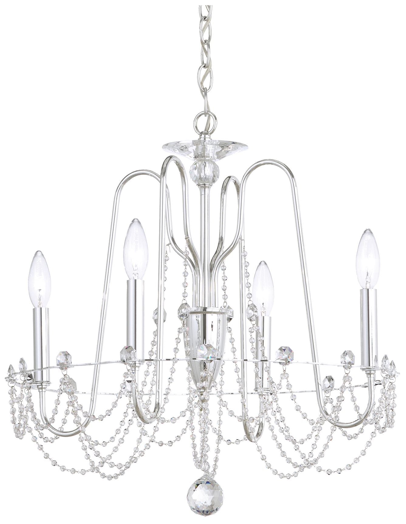 Esmery 21.5"H X 4-Light Crystal Chandelier