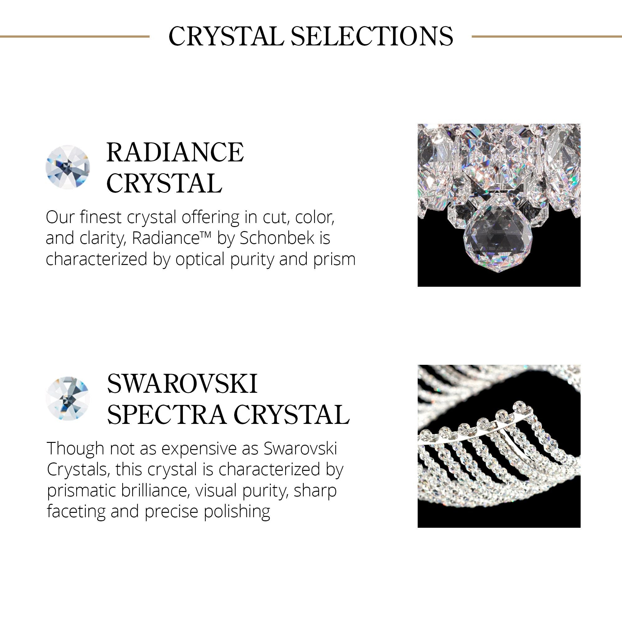 Esteracae 24"H X 6-Light Crystal Pendant in Gold