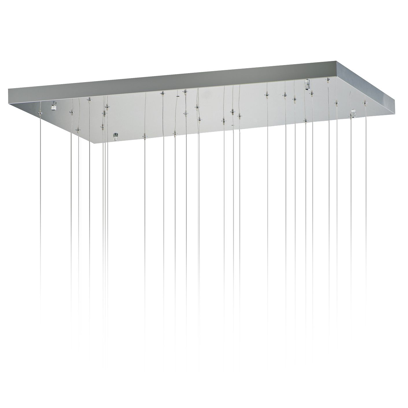 Glass Rinkle 35.5" Wide Polished Chrome Chandelier