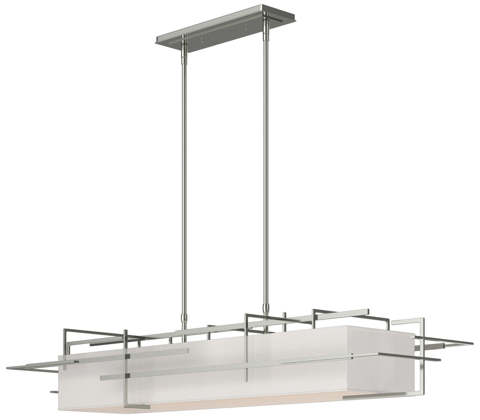 Etch Sterling Flax Shade Chandelier