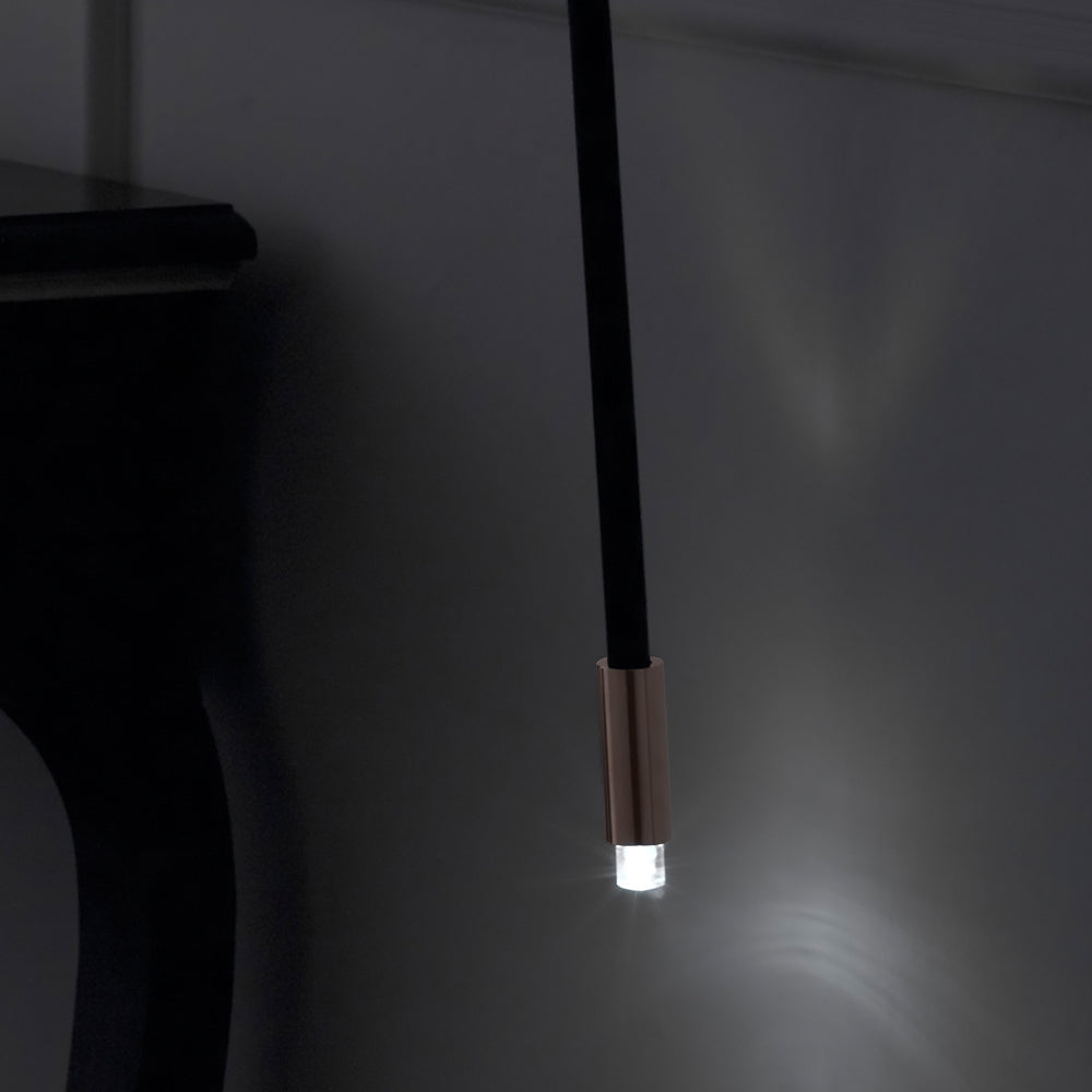 Exclusive Contemporary Single Black Rubber Wall Sconce