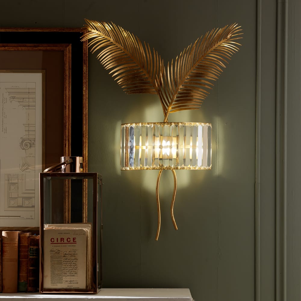 Exclusive Gold Leaf Italian Wall Lamp