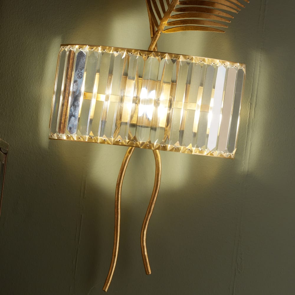 Exclusive Gold Leaf Italian Wall Lamp
