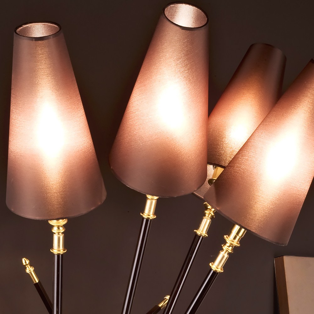 Exclusive Italian Bronze Lacquered Wall Sconce