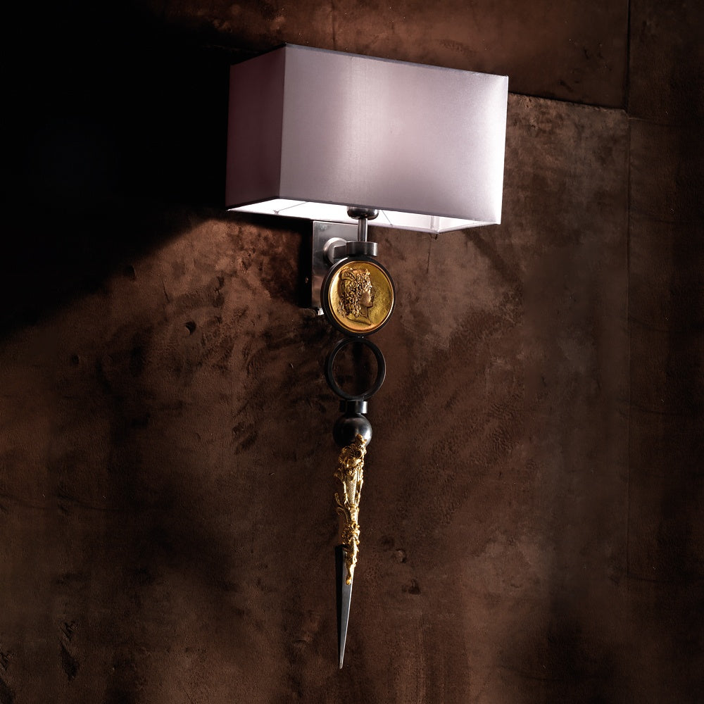 Exclusive Italian Pewter Wall Sconce