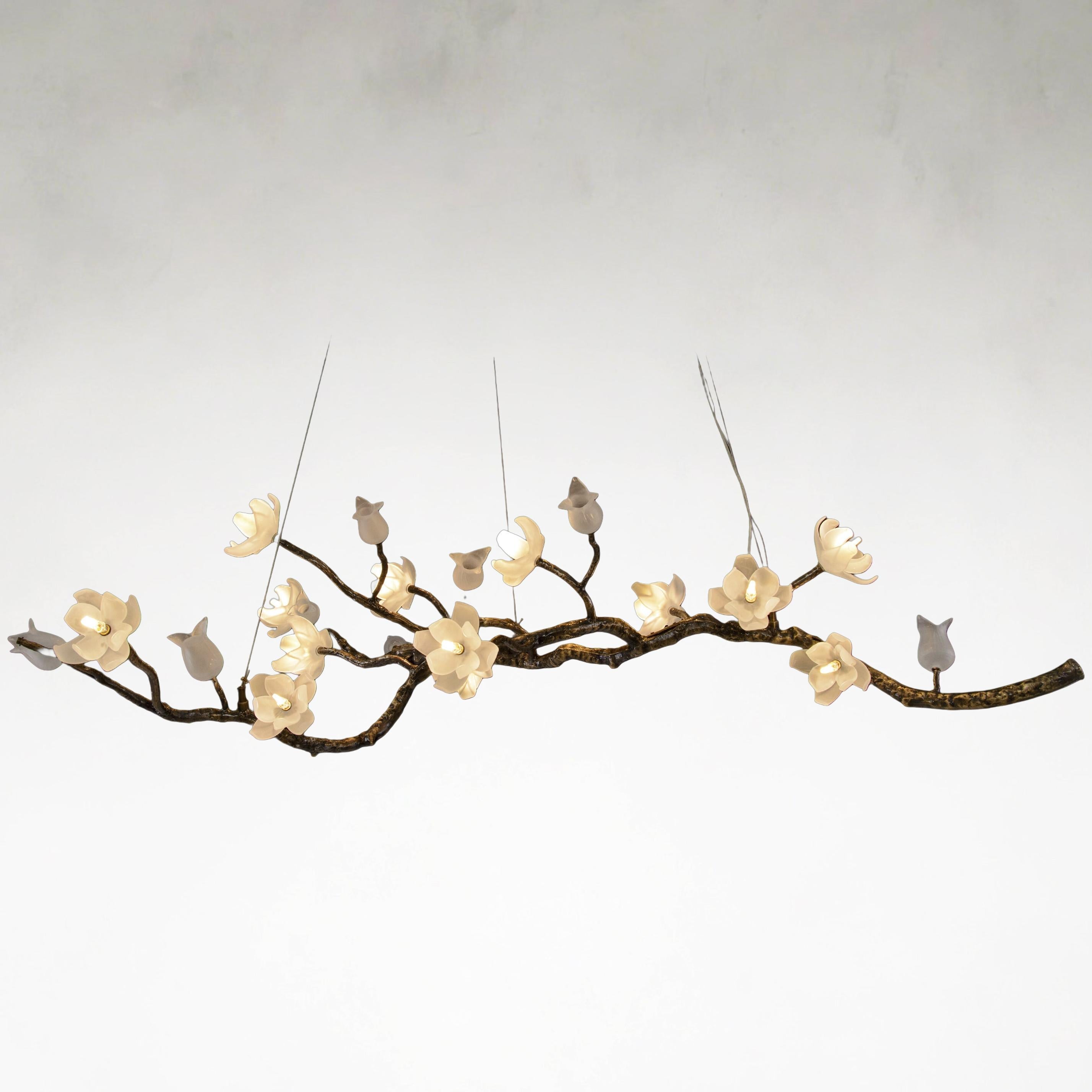 Churippu 19-Light Light Bronze Ceiling Chandelier