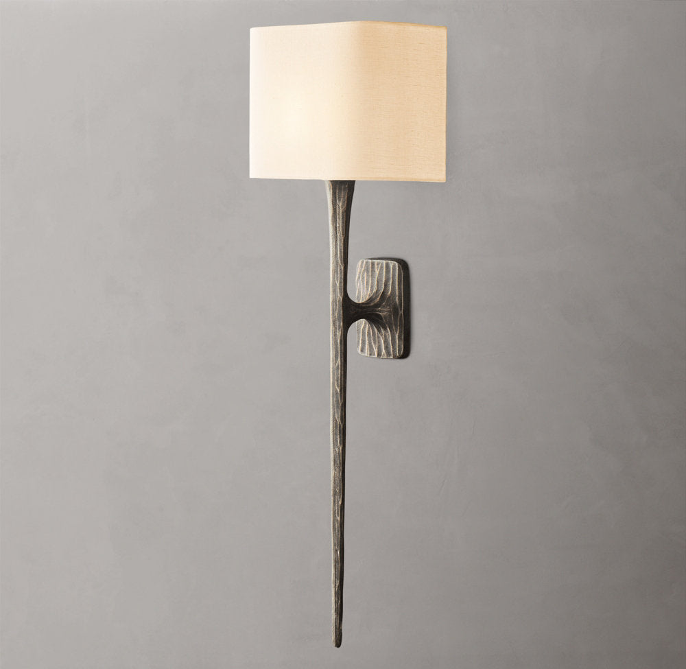 Thaddeus Grand Shaded Wall Light, Bathroom Wall Sconce, detail 8