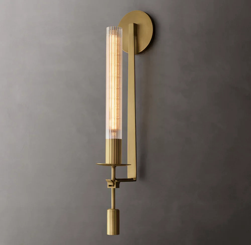 Fontanelle Wall Light, Bathroom Wall Sconce, 6"D x 23"H