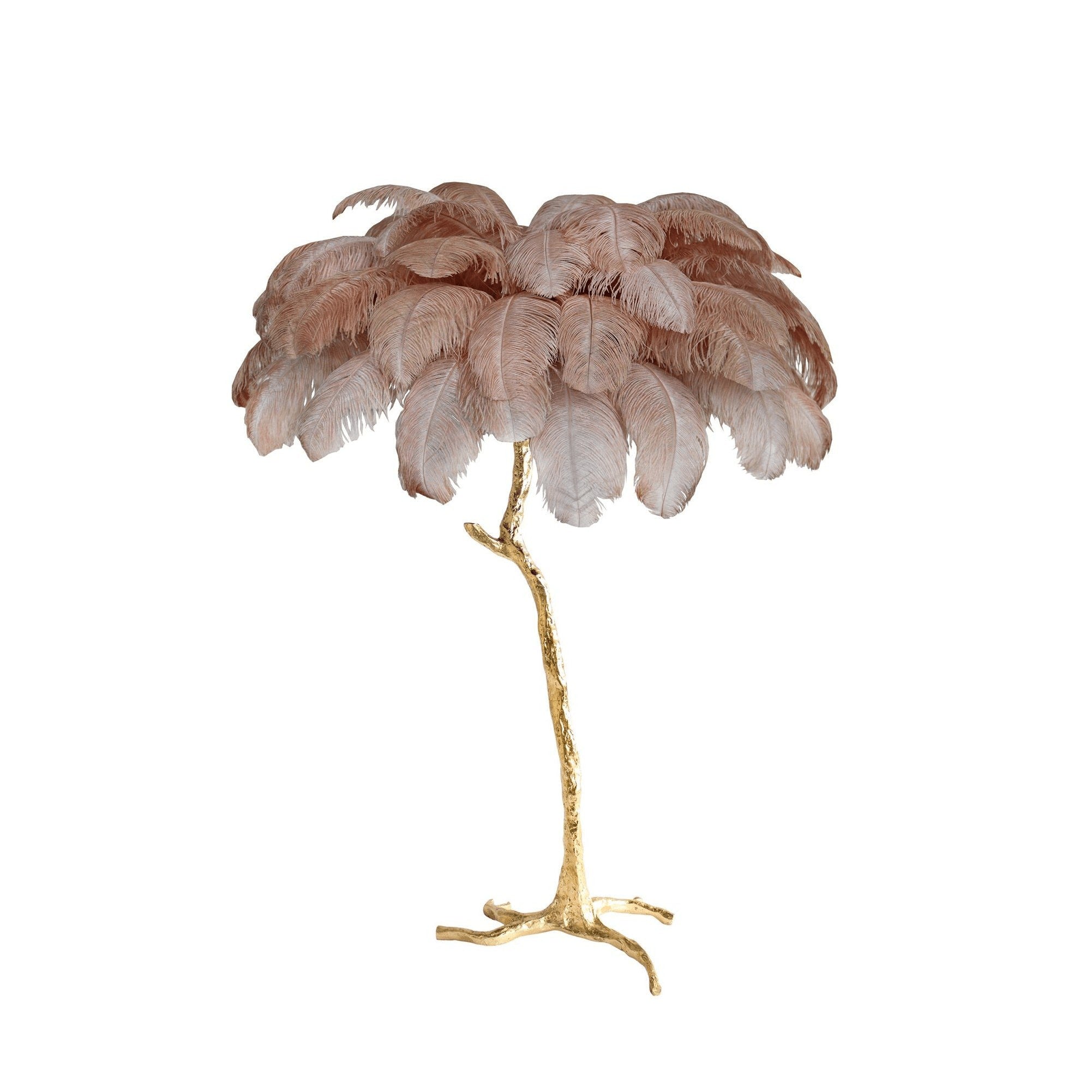 Feathered Elegance Brass Floor Lamp detail view 107