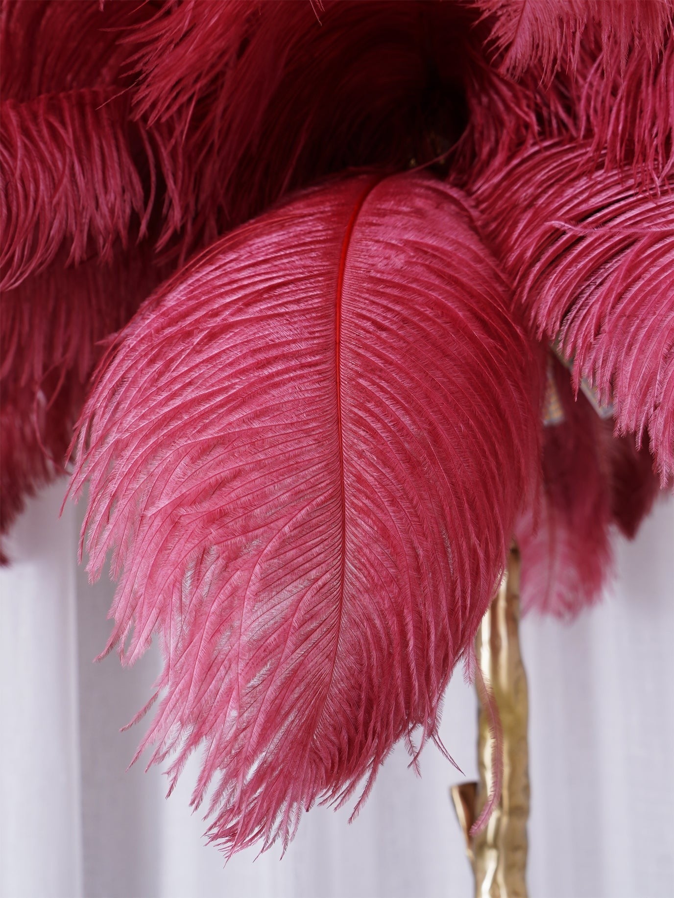 Feathered Elegance Brass Floor Lamp detail view 114