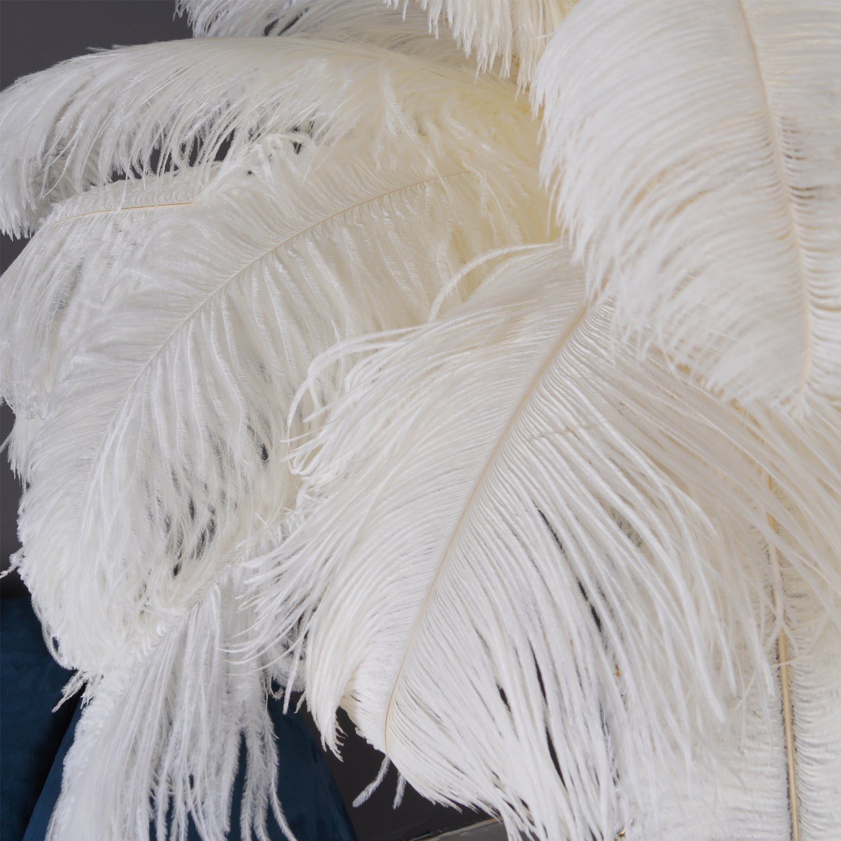 Feathered Elegance Brass Floor Lamp detail view 133