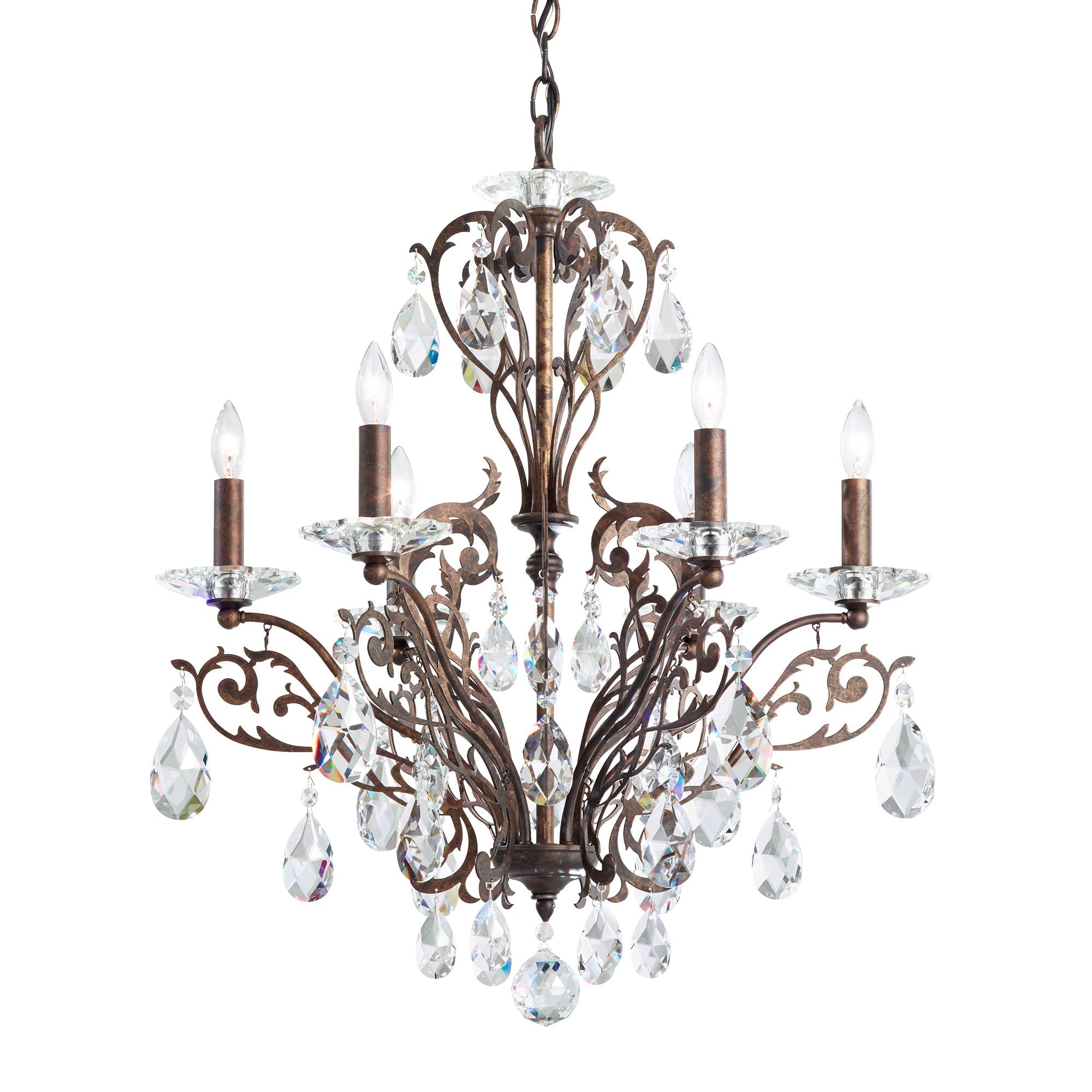 Filigrae 26"H X 6-Light Crystal Chandelier