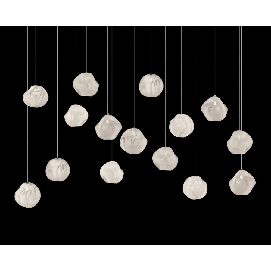Glass Vesta 15-Light 48" Wide LED Multi Pendant Light