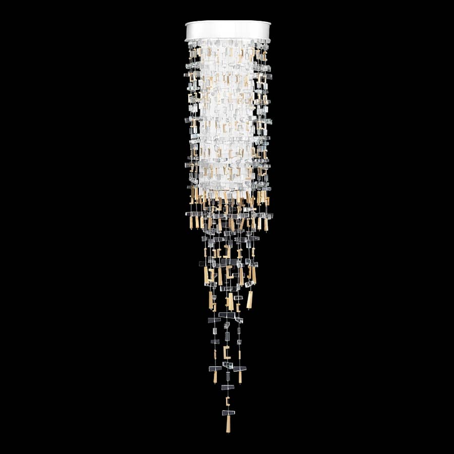 Artisan Capri 48" Tall LED Wall Light wall light in brass, crystal | Tianguang Select