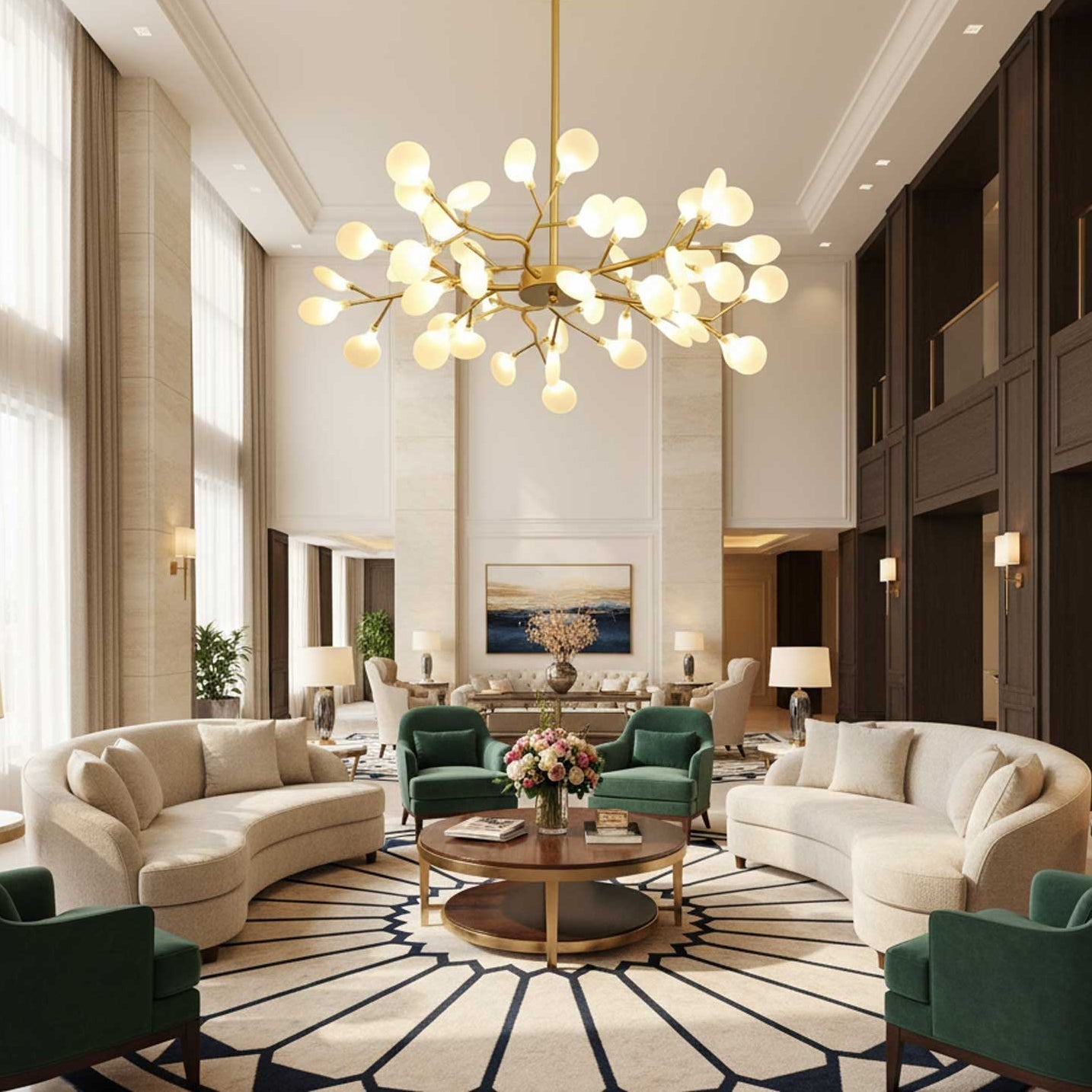 Firefly Sputnik LED Chandelier