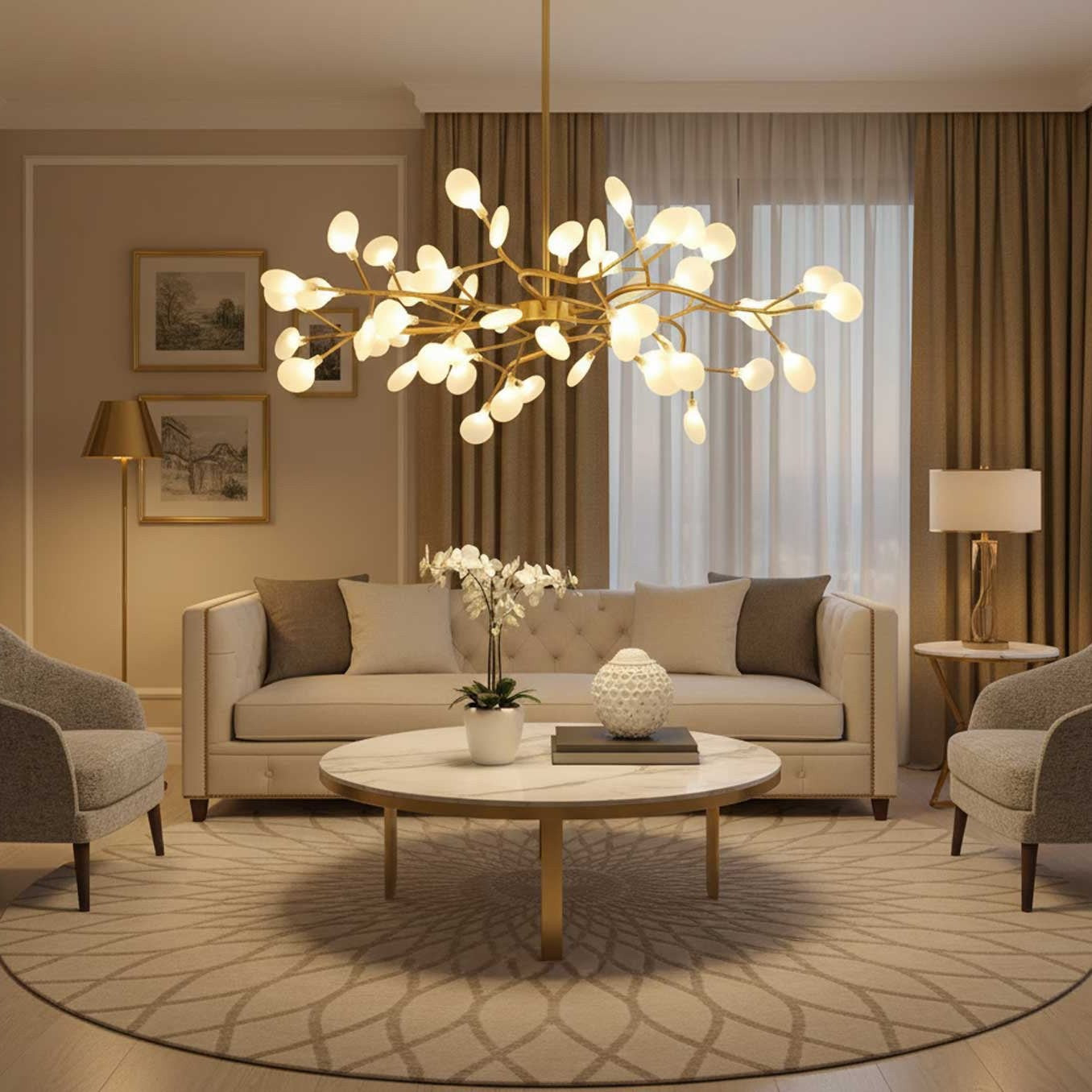 Firefly Sputnik LED Chandelier
