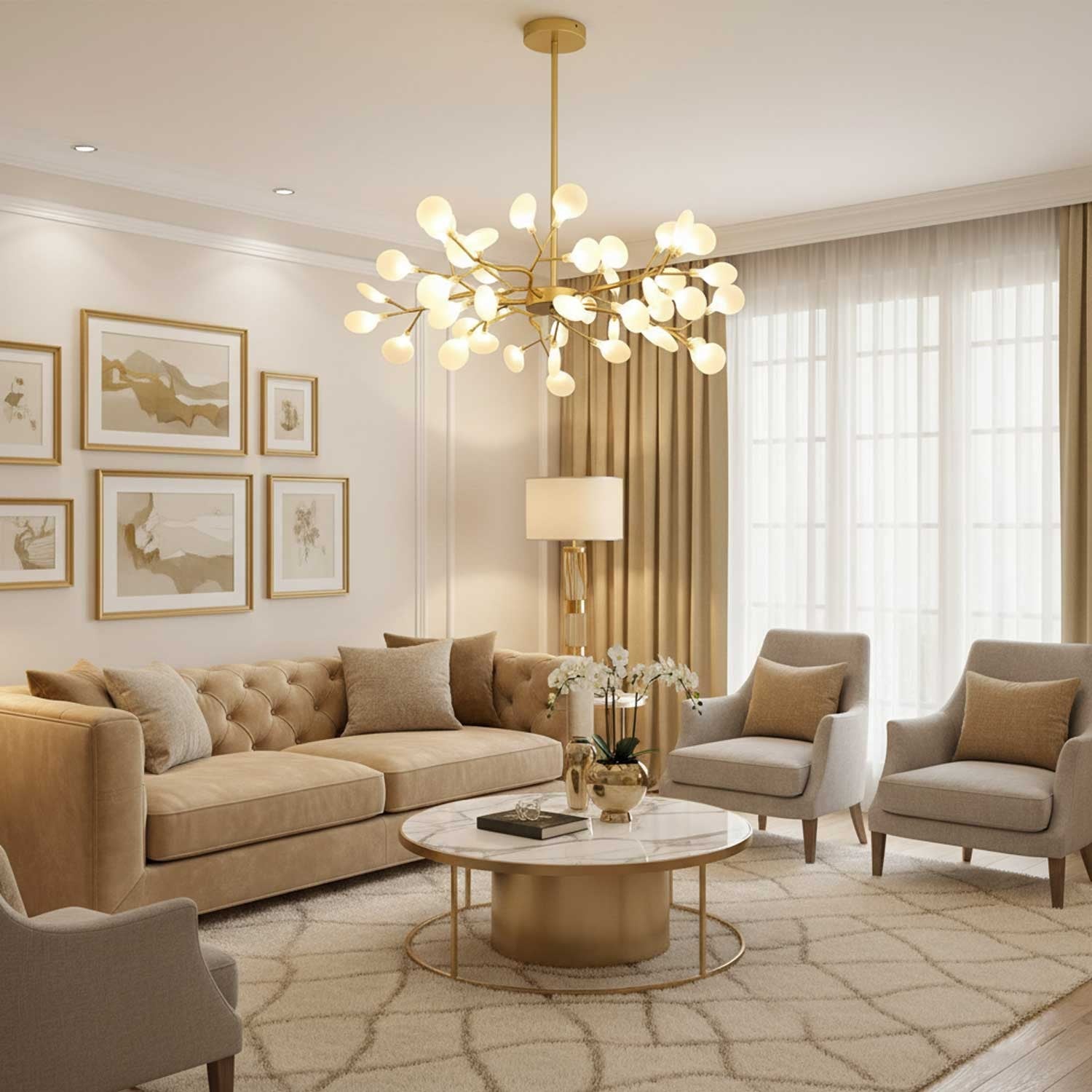 Firefly Sputnik LED Chandelier