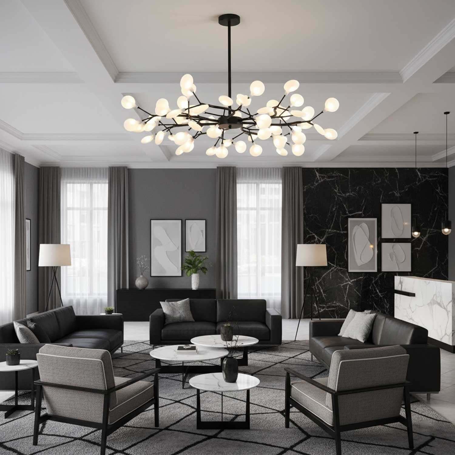 Firefly Sputnik LED Chandelier