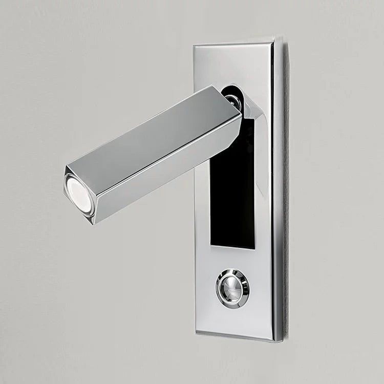 Flush-Fold Bedside Reading Light Wall Sconce