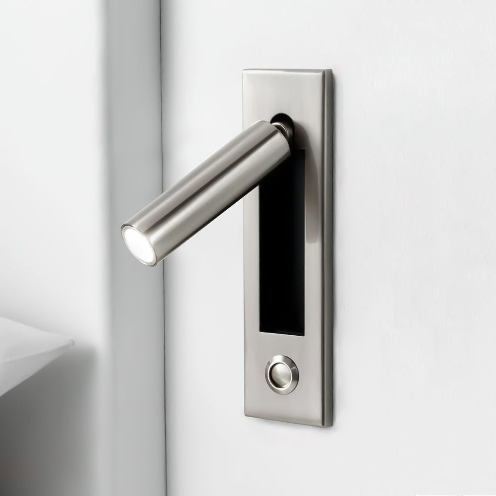 Flush-Fold Bedside Reading Light Wall Sconce