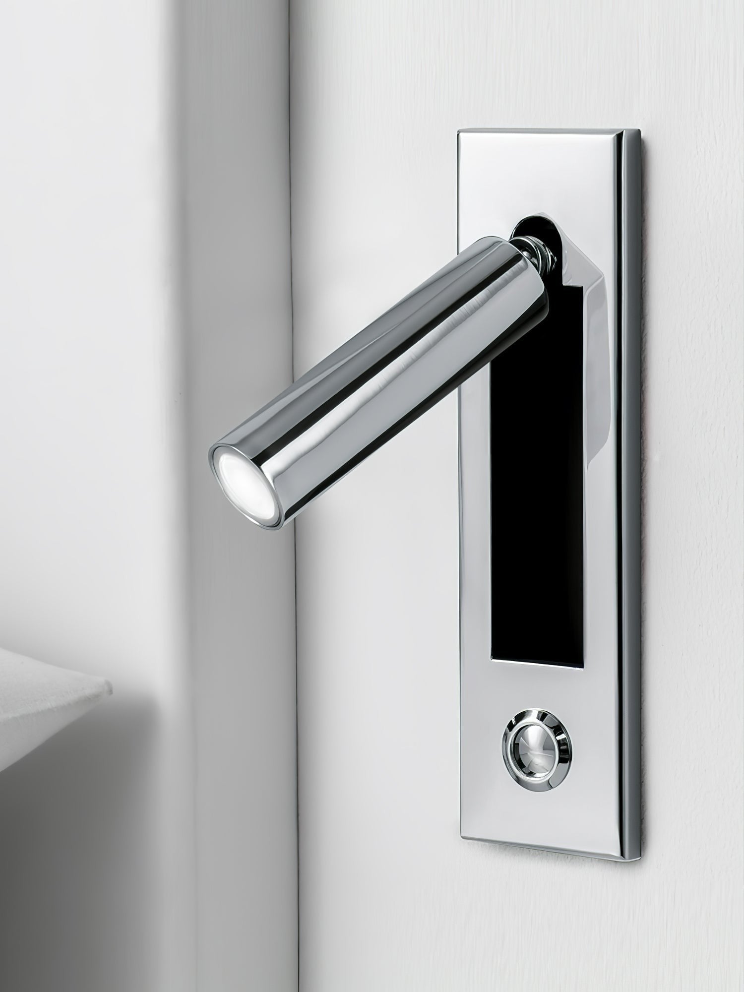 Flush-Fold Bedside Reading Light Wall Sconce