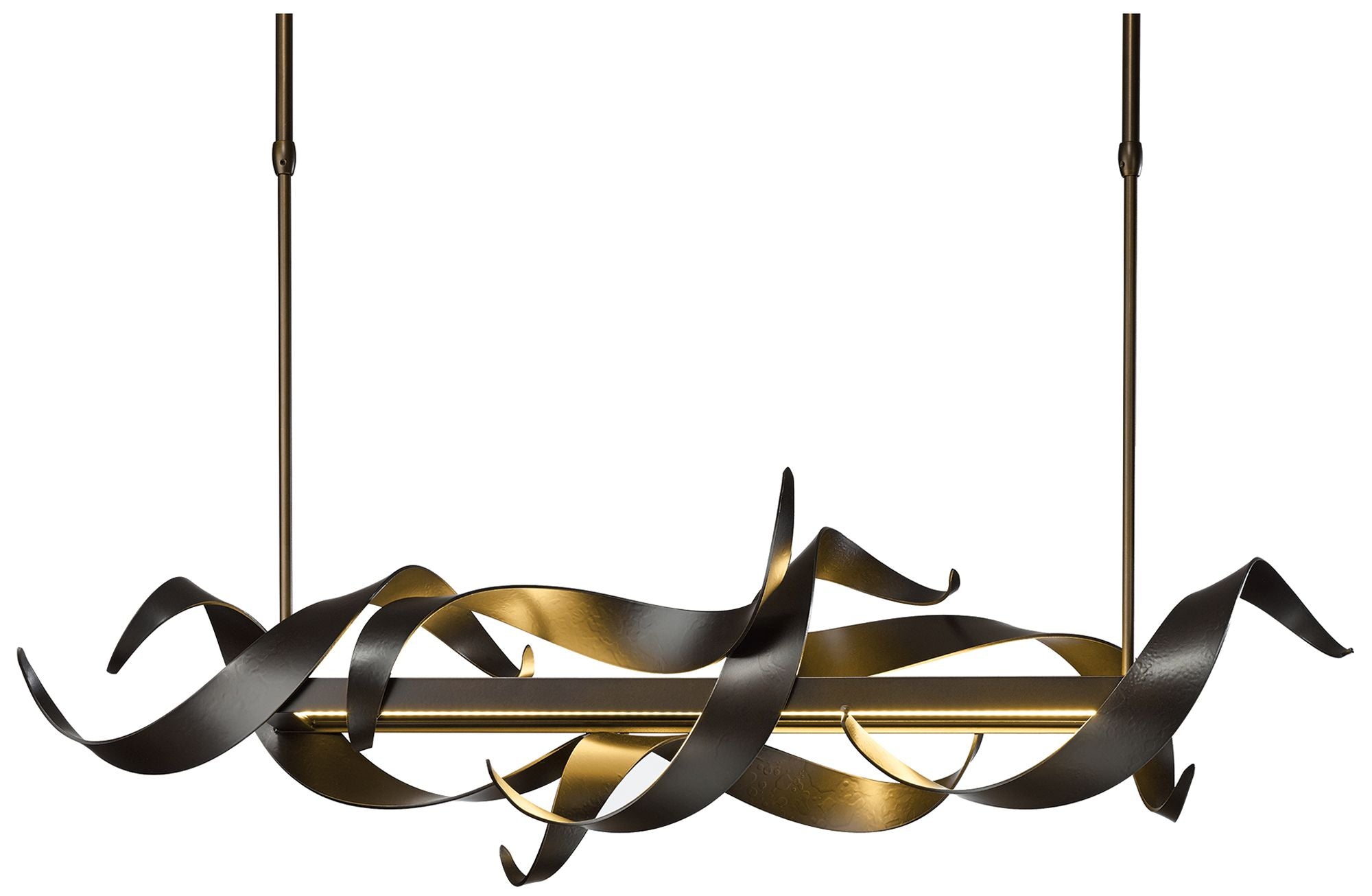 Folio 37.75" Wide Dark Smoke LED Linear Pendant Light