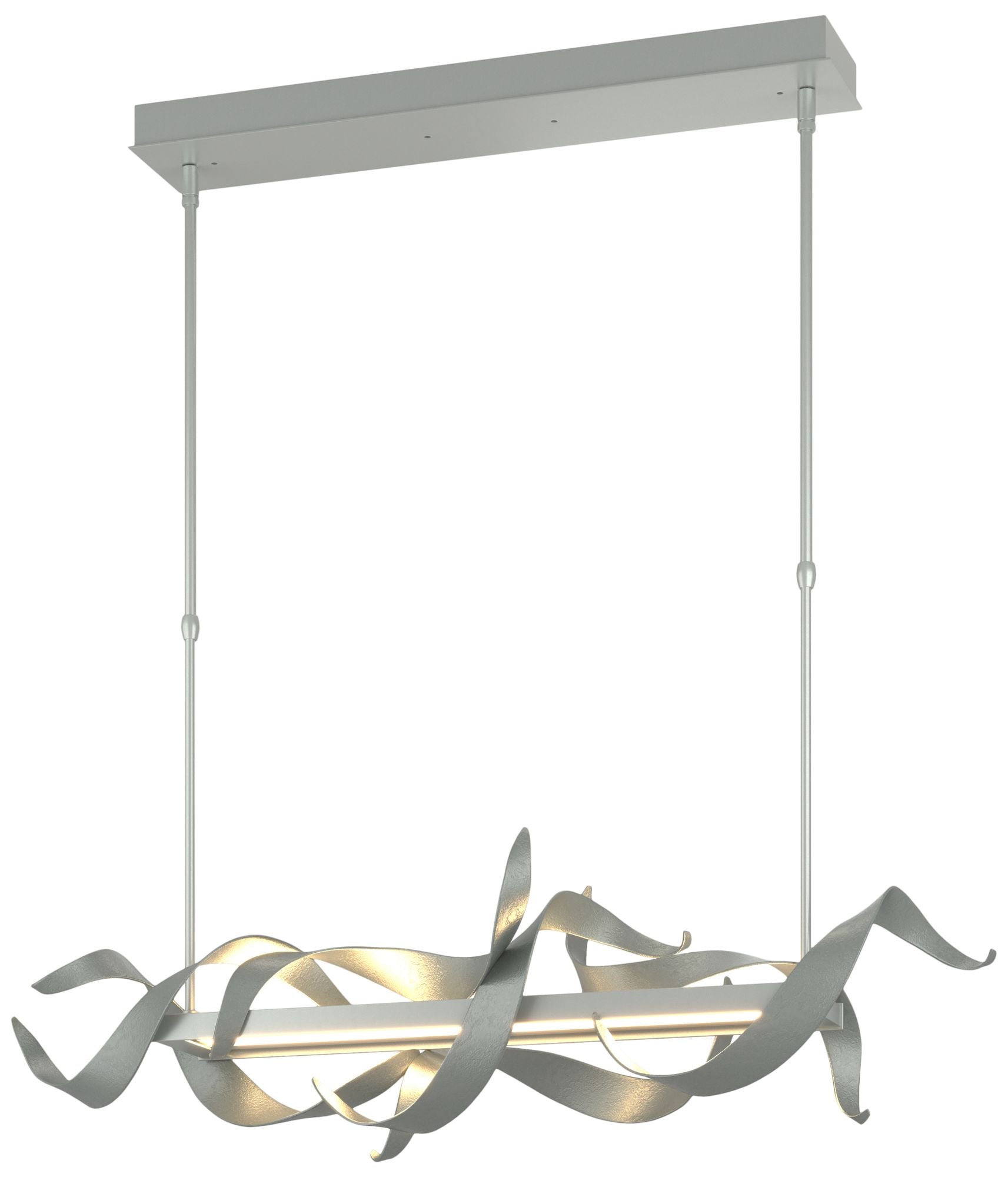 Folio 37.75" Wide Vintage Platinum LED Linear Pendant