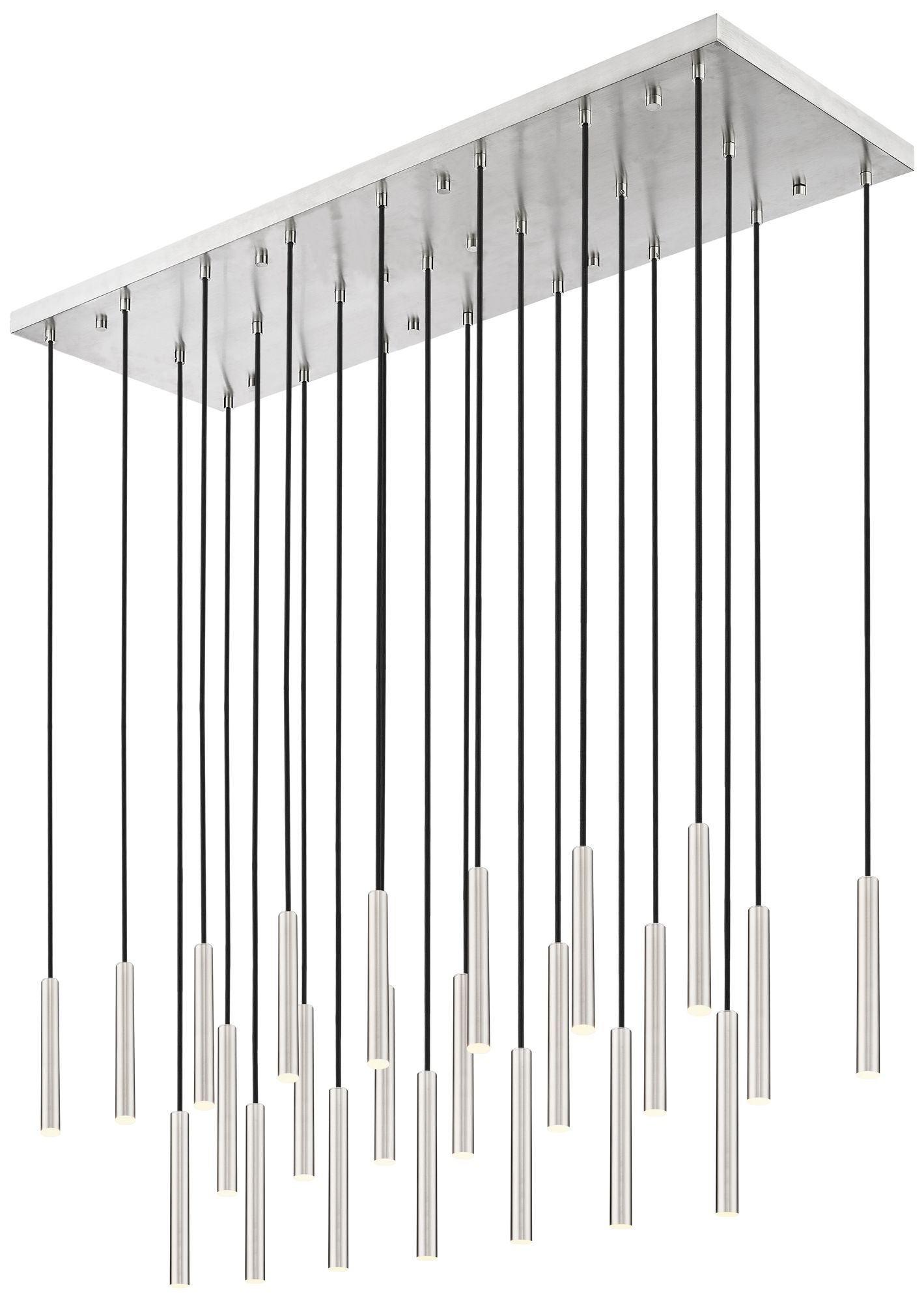 Forest Brushed Nickel 54-Inch 23 Chandelier