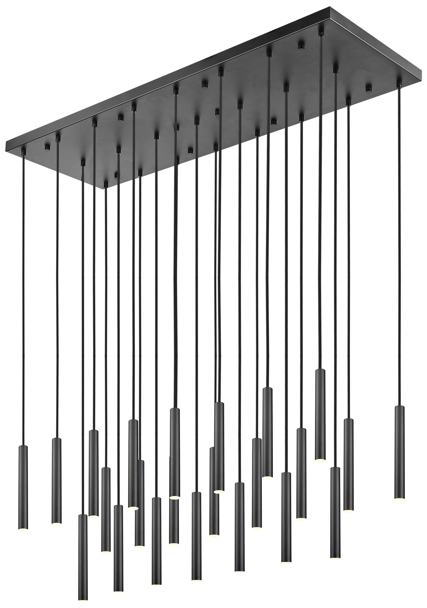 Forest Matte Black 54-Inch 23 Chandelier