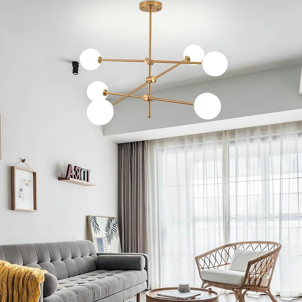 Geometrical Gold Sputnik Chandelier Globe Chandelier